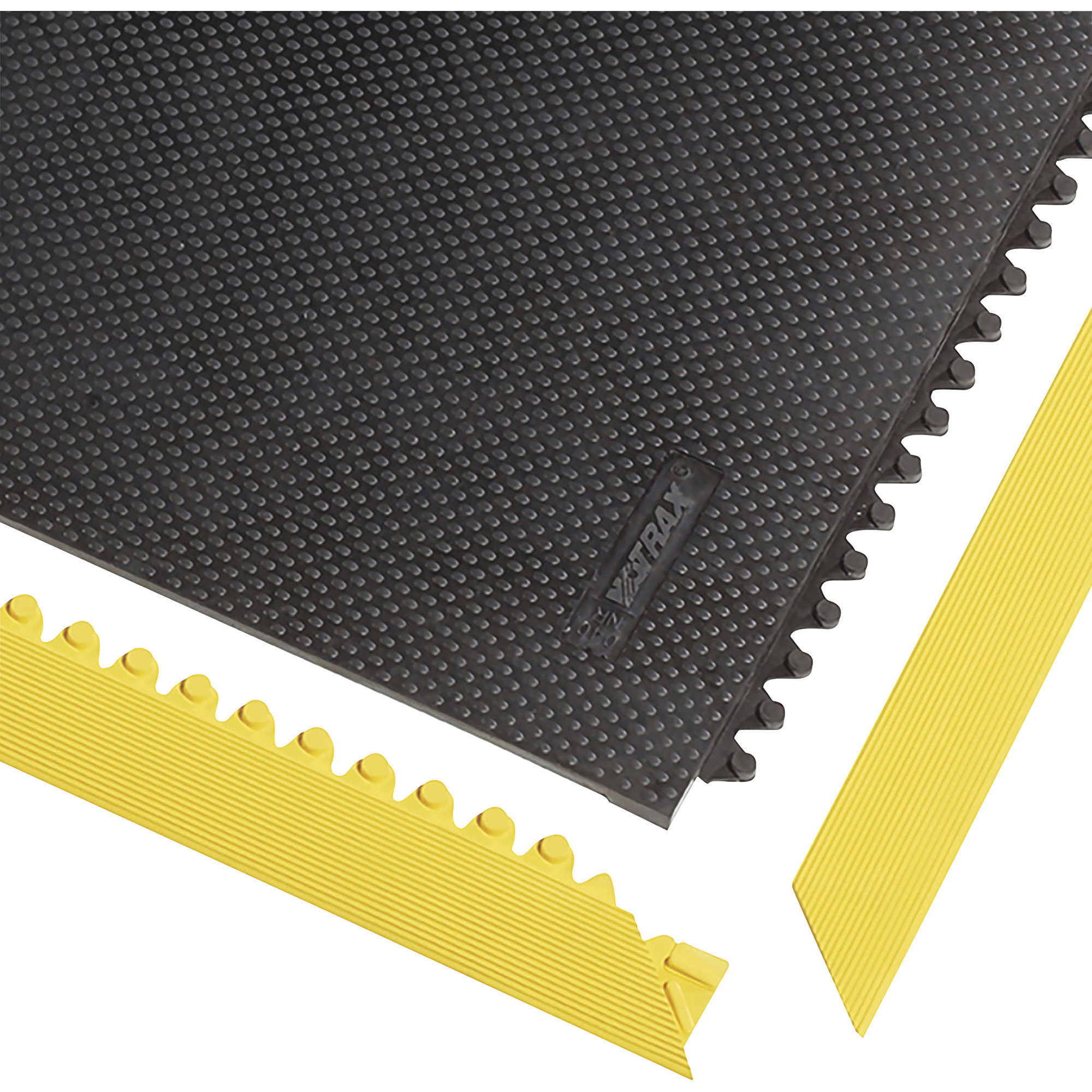 Notrax Slabmat Carre Solid Safety Mat, 3ft. x 3ft., Black, Model# 040